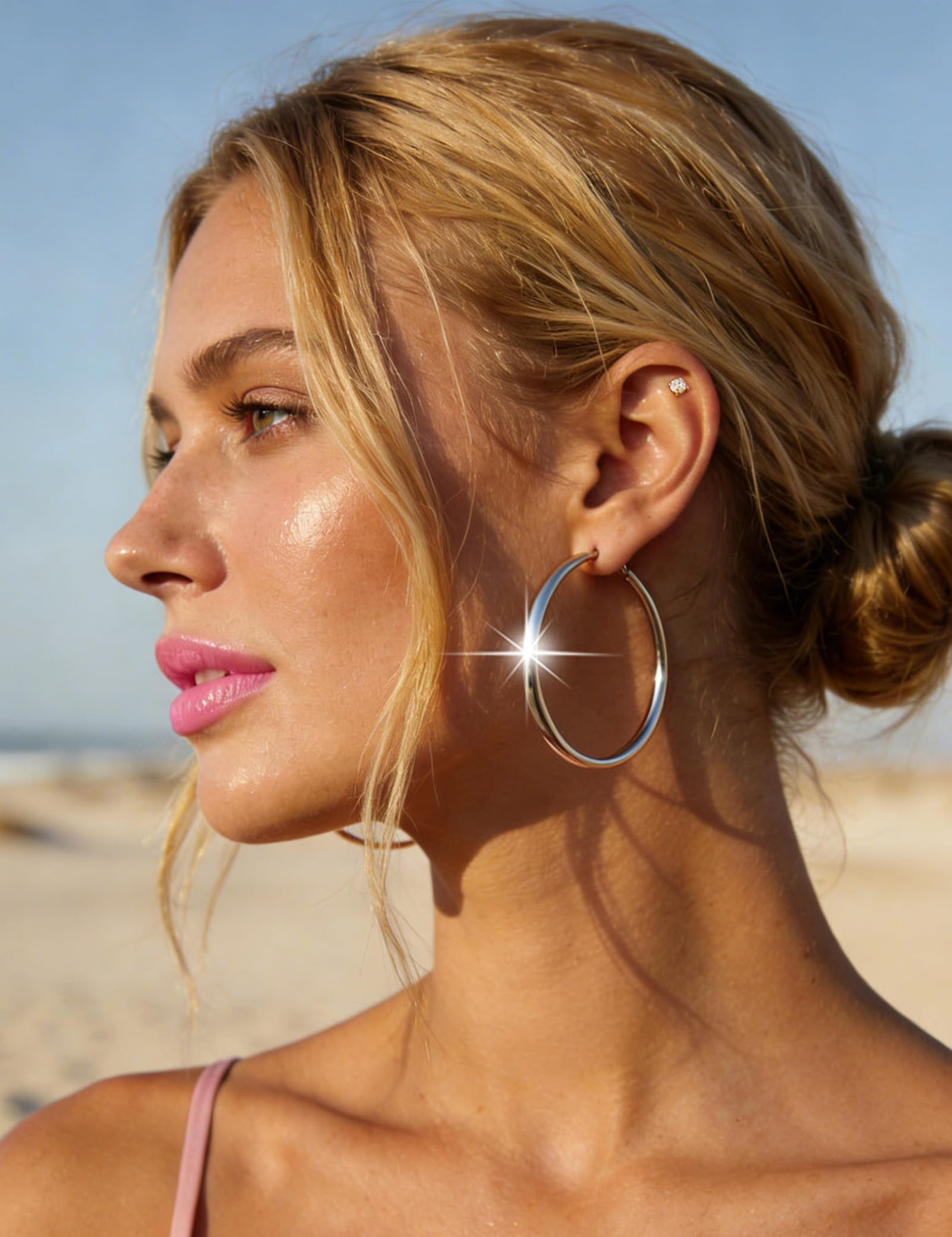 75 Pairs Gold Stud Earrings Set for Women, Trendy Hypoallergenic Pearl Cubic Zirconia Multiple Piercings Earrings Packs, Stud Hoops Earrings for Gift Jewelry