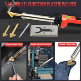 150W Plastic Welder Kit, 3-Speed Temperature Control Plastic Welding Kit, Professional Plastic Weld Tool With 70pcs Welding Rods,3Tips,Portable Plastic Repair Kit For Car Bumper,Kayak Repairs (Red)