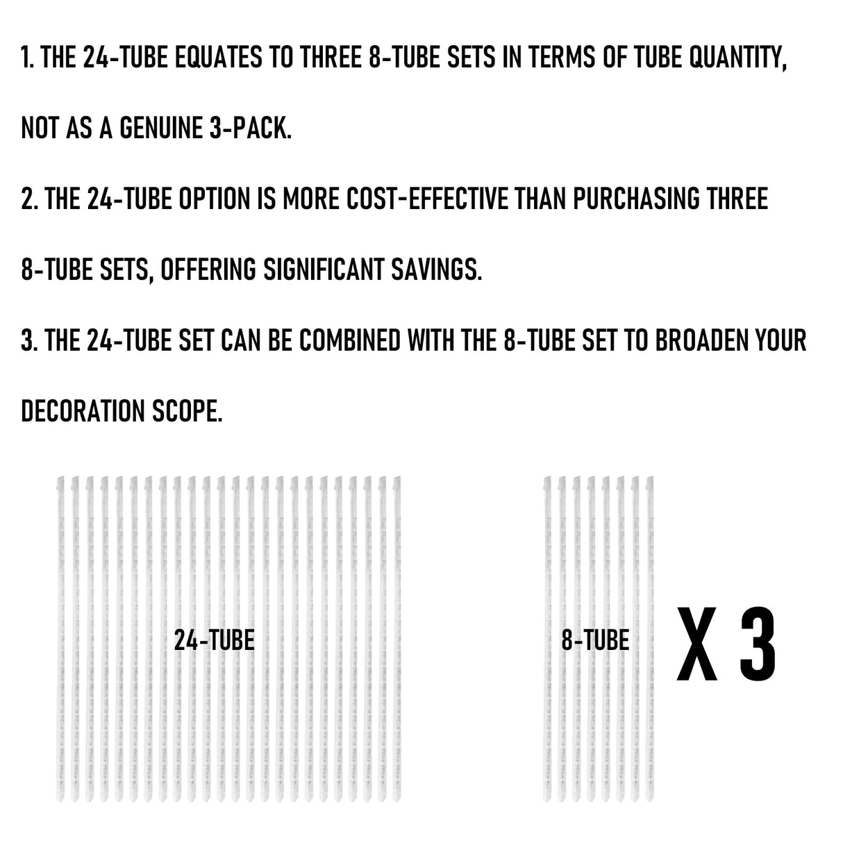 Dazzle Bright 864 LED Christmas Light, Meteor Shower Rain Lights 11.8 Inch 24 Tubes, Waterproof Plug in Falling Rain Lights Decorations for Xmas Tree Yard Party (Warm White)