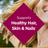Nature's Bounty Biotin 10000mcg Supplement, Supports Healthy Hair, Skin and Nails, Optimal Solutions Hair Vitamin with Biotin, 90 Rapid Release Liquid Softgels (Pack of 2)