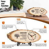 BeauGift Dad Gifts, Wooden Clock Birthday Gifts for Daddy from Daughter Son