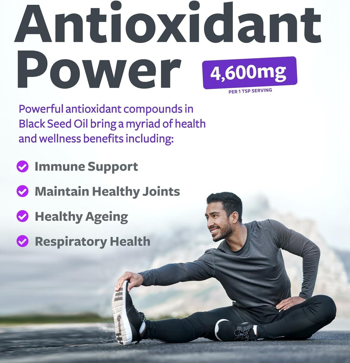 USDA Organic Black Cumin Seed Oil Liquid (8 fl oz) Premium Cold-Pressed Nigella Sativa Producing Pure - Antioxidant Supplement - Vegan, Gluten-Free, & Non-GMO (No Pills or Capsules)