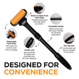 EZPIK Lotion Applicator for Back, Extendable up to 23" - Curved Design Back Lotion Applicator for Elderly/Seniors with Limited Mobility, Lotion Stick & Sunscreen Spreader for Skin Cream, Oils & More