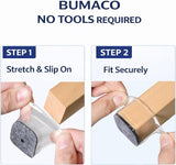 BUMACO Chair Leg Floor Protectors Square Chair Leg Protectors for Hardwood Floors Silicone Pads Covers to Protect Floors Clear-40 Pcs Square S Fit （3/4" ~ 1-1/16"