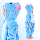 SCOPUCI Unisex Baby Animal Onesie Pajamas,Infant Flannel Halloween Cosplay Costume, Toddler Christmas Homewear/Sleepwear