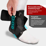 Gviipk Quick Lace Up Ankle Brace Support for Sprained Ankle Wrap, Plantar Fasciitis Relief and Achilles Tendonitis Wrap, Foot Brace Ankle Stabilizer for Men & Women - L