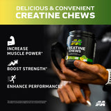 MuscleTech Creatine Chews - Creapure Monohydrate Supplement for Muscle Recovery, Muscle Builder & Energy Boost - Pre Workout Supplement for Men & Women - 90 Chewable Candies, Citrus Burst