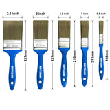King Origin Versatile Paint Brush Set, 30 Pack, 5 Sizes Paint Brushes (0.5" 1" 1.5" 2" 2.5"), Small Paint Brushes for Walls, Furniture, Crafts - Detailed Painting & Larger Surface Coverage