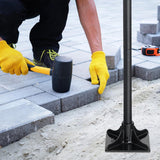Tamper Tool Heavy Duty, 8x8 Inch Hand Steel Tamper Tool with 59 Inch Handle, Garden Ground Tamper for Leveling Soil, Gravel, Asphalt, Driveway