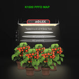 AGLEX K1000 LED Grow Light, Grow Light with Daisy Chain & Dimmable, Full Spectrum Plant Grow Lights for Hydroponic Indoor Plants Seeding