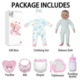 SCOM Baby Doll Girl, 18 inch Realistic Soft Body Baby Doll Real Life Cute Baby with Accessories for 3+ Year Old Christmas Birthday Gifts