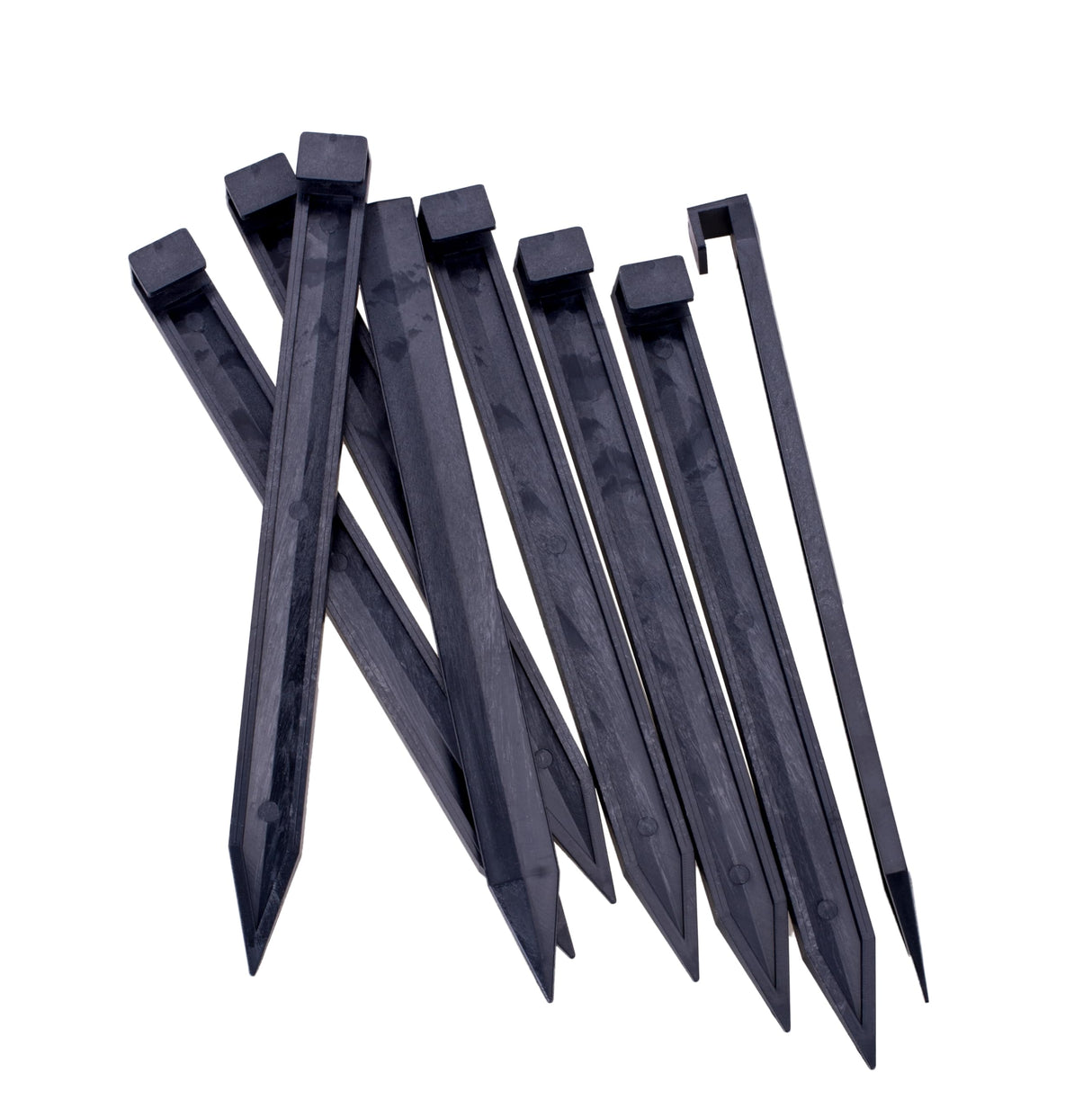 Landscape Edging Spikes, 30 Pcs 10 Inch Garden Spikes Anchoring Spikes for Paver Edging, Weed Barriers, Turf, Tent, Weed Barrier, Timber, Carpentry, Tent etc. (30, Black)
