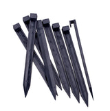 Landscape Edging Spikes, 30 Pcs 10 Inch Garden Spikes Anchoring Spikes for Paver Edging, Weed Barriers, Turf, Tent, Weed Barrier, Timber, Carpentry, Tent etc. (30, Black)