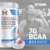Xtend XTEND Original BCAA Powder 7g BCAA and 2.5g L-Glutamine, Sugar Free Post Workout Muscle Recovery Drink with Amino Acids for Men & Women, 30 Servings