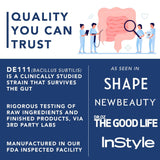 4-in-1 Prebiotic Probiotic & Postbiotic for Women & Men, Complete Gut & Digestive Support Supplement, Pre Post Probiotics & Digestive Enzymes 60 Capsules