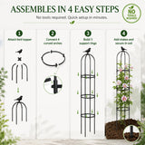 FOLLOOK Garden Obelisk Trellis for Climbing Plants Outdoor, 67", 1 Pack