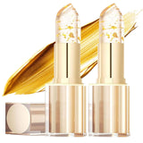Bymolia Color Changing Lipstick,Transferproof Color Changing Gold Foil For Women Lipstick,Deep Nourishment Moisturizing Long Lasting 24 Hours