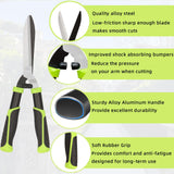 YRTSH Hedge Clippers, Garden Hedge Shears for Trimming Border Hedges Shrubs
