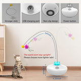 Oxawo Interactive Cat Toys Indoor Cats Toy Automatic Moving Feather Wand