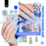 Beetles Christmas Gel Nail Polish Set, Glitz Galaxy Gel Polish Kits, 44Pcs Burgundy Red Gold Green Silver Blue Pink Sparkle Shade with Base Top Coat Winter Manicure Gift for Women