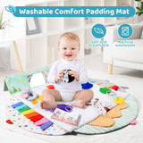 BLF FUN Sensory Baby Play Mat, Montessori Inspired Play Gym Mat for Infants, Machine Washable Activity Mat, Christmas Birthday Gifts for Toddlers 0-6-12-18 Months