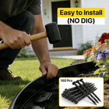 Landscape Edging for Garden Border, 118 ft Plastic Edging Borders for Lawn