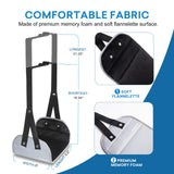 TIPKITS Airplane Footrest with Comfortable No Clashing Base, Portable Travel Foot Rest Made with Premium Memory Foam, Airplane Travel Accessories to Reduce Swelling and Soreness, Gifts for Travelers