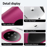 FIT KING Hand Massager with Heat for Hand Massage and Arthritis Carpal Tunnel Finger Numbness Relief - Cordless & Portable & Touch Screen - Birthday Gifts for Wife Mom Girlfriend- FSA HSA Eligible