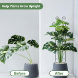 Xeeol 32.6in Tall Plant Trellis Indoor, Metal Garden Trellis for Climbing Plants, Expandable Trellis for Potted Plants for Ivy Pothos Hoya Monstera, 2 Pack