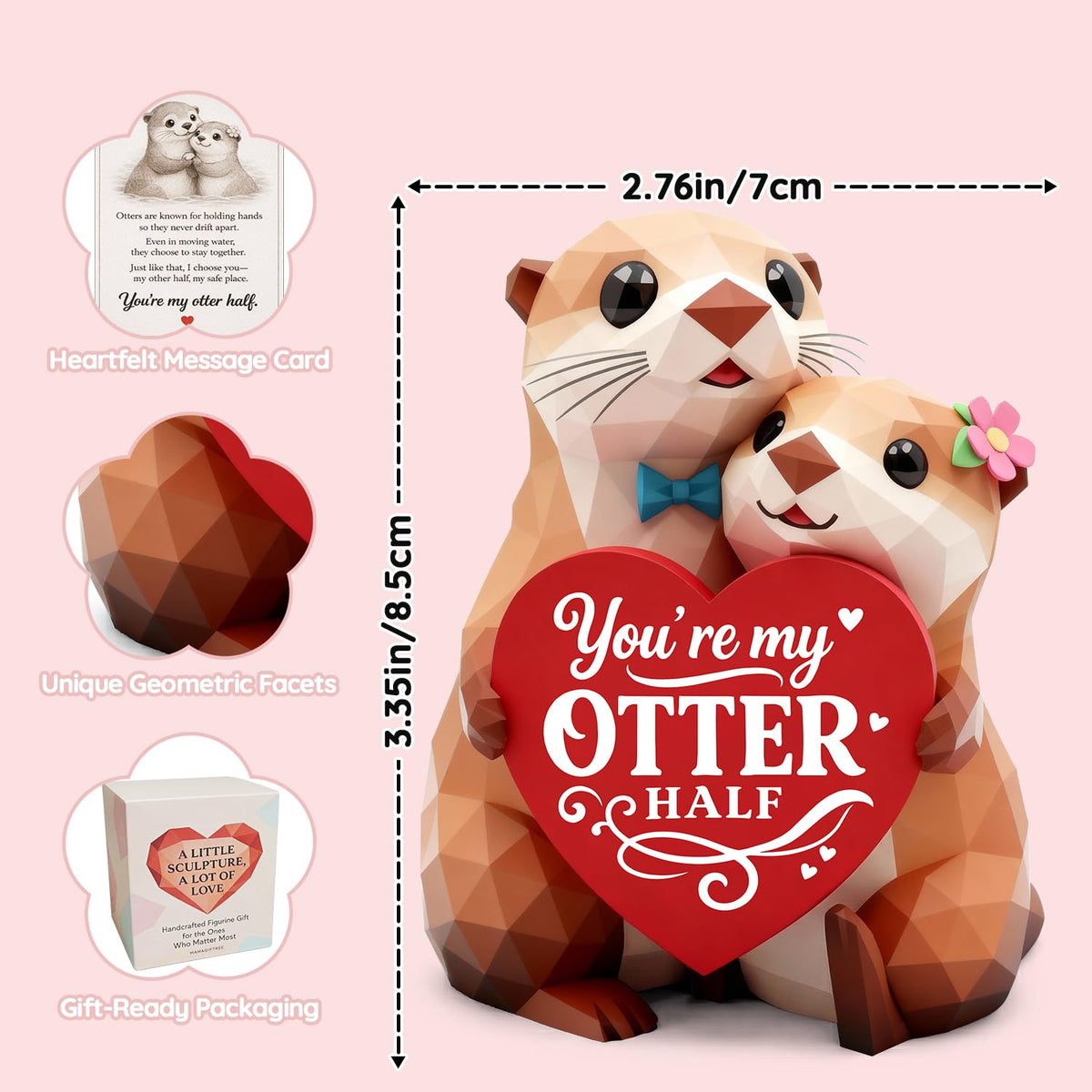 Gifts for Women Her Girlfriend Wife Husband BF Men Him Otter Figurines