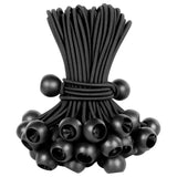 Ball Bungee Cords 6 Inch Bungee Cord with Balls, 50 PCS Heavy Duty Bungie Cord Balls Canopy Tarp Tie Down Bungee Balls for Camping, Shelter,Cargo,Tent Poles UV Resistant