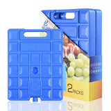 REV. LANG Large Freezer Cold Ice Pack Block Ice Chest, Reusable Long Lasting Quick Freezes with A Handle, for Coolers Lunch Box/Bag(1000g Set of 2)