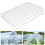 10 x 26 FT Clear Greenhouse Plastic Sheeting, 6 Mil Polyethylene Film Heavy Duty, Water Sun Frost Wind Dust Resistant Winter Hoop House Toughness Plastic Cover for Farming, Gardening, Agriculture, DIY