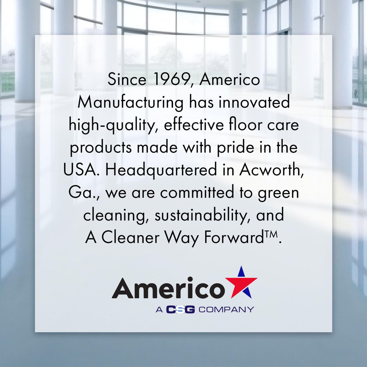 Americo Red Buffer Floor Pad, for Light Cleaning and Buffing, 14"x20", 5 Pads/Case, Made of 100% Recycled Content, USA Made