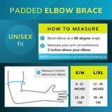 BraceAbility Bursitis Elbow Pad Brace | Compression Arm Sleeve Wrap with Padded Soft Support Cushion for Olecranon Joint Pain, Bursa Protection, Arthritis & Tendonitis Relief (L/XL)