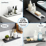 Stone Faucet Mat for Kitchen Sink, Water Absorbing Sink Water Splash Guard, Fast-Drying Kitchen Sink Faucet Mat, Durable Protector and Stone Drying Mat for Kitchen Counter & Bathroom Sink