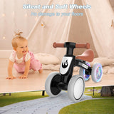 WETIFY Colorful Lighting Baby Balance Bike Toys for 1 Year Old Boy Gifts, 10-36 Month Toddler Balance Bike, No Pedal 4 Silence Wheels & Soft Seat First Bike, One Year Old Boy Birthday Gift.