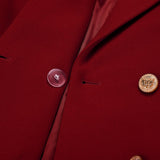 IDEALSANXUN Christmas Outfits for Women Fall Fashion Winter Clothes Wool Coats Trench Coat Peacoat, Maple Red, M