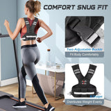 VBSD Adjustable Weighted Vest for Men Women, 4-10lb Vest with 6 Ironsand Weights, Body Weight Vest with Reflective Strip for Running, Walking, Strength Training, Workouts