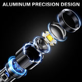 AKNEAR Rechargeable LED Flashlight High Lumens, Super Bright Flashlights with Zoomable & USB C Rechargeable & 5 Light Mode & IPX7 Waterproof, Powerful Flash Light for Home, Hiking, Camping