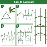 CEWOR 3 Pack Tomato Cage, 51.2 Inch Tall Adjustable Tomato Trellis