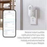 Arlo Chime 2 with Built-in Siren, Audible Alerts & Customizable Melodies – Wi-Fi Enabled, Compatible with Doorbell & Security Cameras (Renewed)