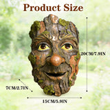 FmnyYaid Whimsical Tree Face Outdoor Statues Garden Decoration, Old Man Resin Statue Outdoor Tree Hugger for Yard Art, Trees Decorations Outdoor Wallmounted Statue