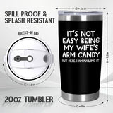 ARVEXO Christmas Birthday Gifts For Husband from Wife - 20 oz Stainless Steel Insulated Coffee Tumbler with Lid - Anniversary Wedding Gifts Gifts for Him Men Husband from Wife, Presents for Men