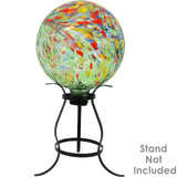 Sunnydaze 10-Inch Gazing Ball for Garden - Glass Gazing Globe for Outside - Garden Orb Yard Decor, Great for Outdoor Enthusiasts - Green Artistic