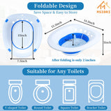 Sitz Bath, Msiori Electric Sitz Bath, Sitz Bath for Toilet Seat, Sits Bath Kit for Women, Sitz Bath for Hemorrhoids, Automatic Flushing,Hip Bath Bowl, Foldable