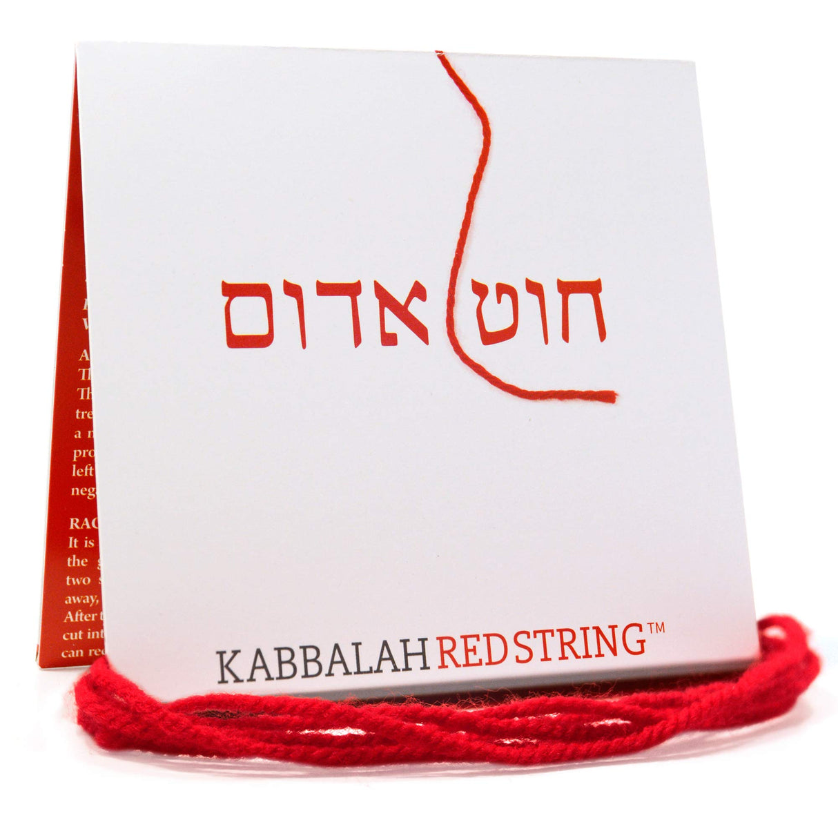 The Original Kabbalah Red String Bracelet from Israel - 60" Wool Cord for Spiritual Protection with Blessing, Prayer & Instructions (For Adults) for up to 7 Evil Eye Protection Bracelets