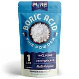 Ecoxall Bulk Boric Acid, 99.9% Pure, for Laundry, Kitchen, Household, and Industrial Applications, Granular, 1 lb