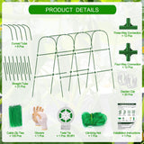 WLLEYAY Large U-Shape Cucumber Trellis for Raised Bed,49.2x49.2x23.6in