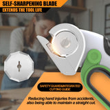 ZEITE 4V Cordless Electric Scissors Cardboard Cutter with 1 x Replace Blade,1 x Storage Box,1 x USB Rechargeable Cable Rotary Cutter for Box Plastic Carpet Cloth, Easy to Hold and Safety,Gray
